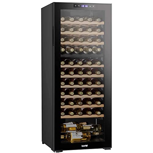 wine-fridges Baridi 55 Bottle Dual Zone Wine Cooler, Fridge wit