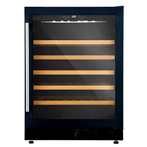 wine-fridges Cookology CWC601BK Black Glass 60cm Wine Cooler, 5