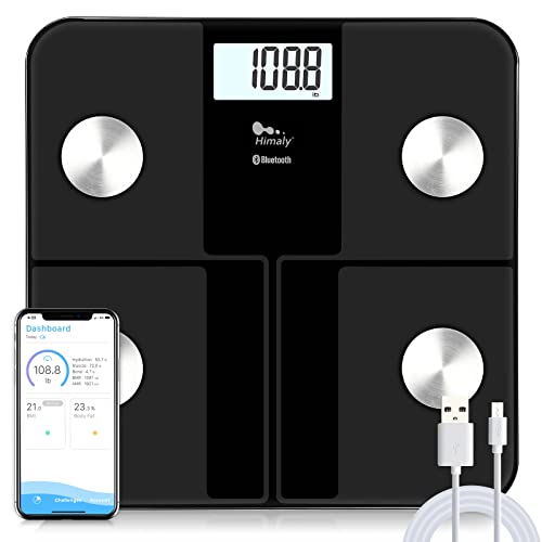 digital-scales Body Fat Scale USB Rechargeable,Himaly Digital Sma