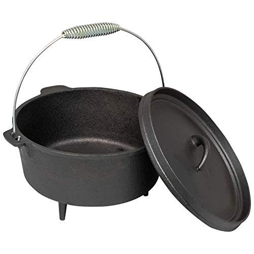 dutch-ovens Andes Cast Iron Dutch Oven, 4.25L Outdoor Camping