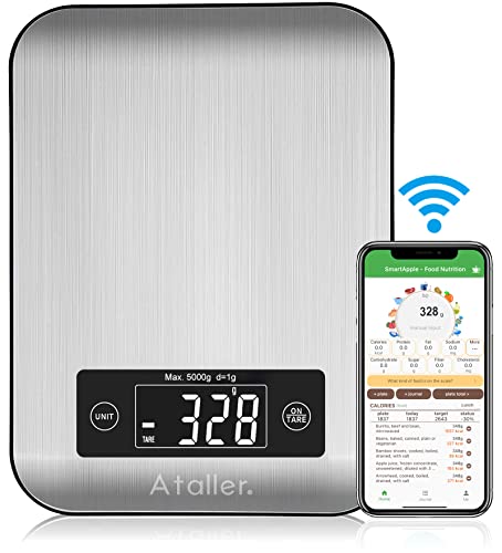 food-scales Ataller Smart Food Nutrition Scale, Bluetooth Digi