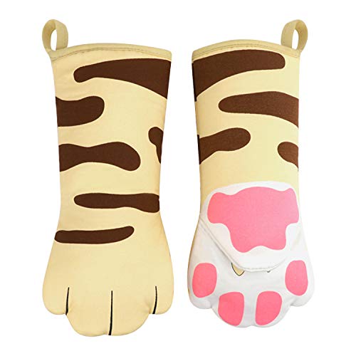 funny-oven-gloves Cute Cartoon Oven Gloves Heat Resistant Non Slip C