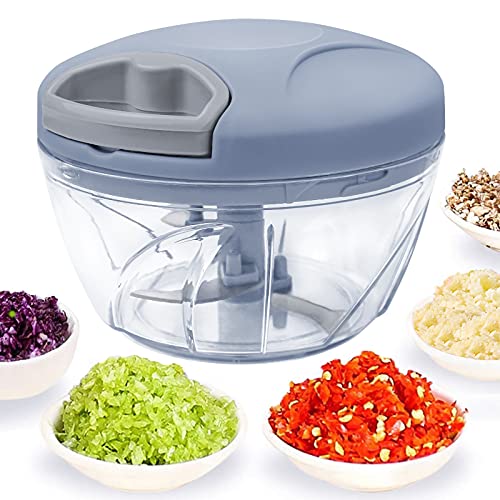 hand-food-processors Hand Chopper Manual Food Processor, Pull String to