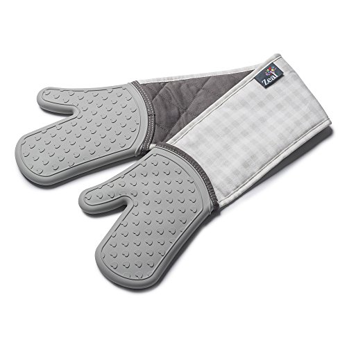 heavy-duty-oven-gloves Zeal V133S Silicone Heavy Duty Double Oven Gloves