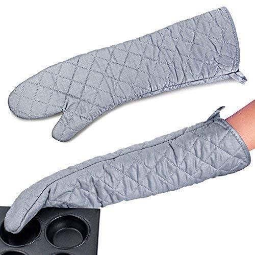 long-oven-gloves Linwnil New 1 Pair Heat Resistant Oven Gloves New