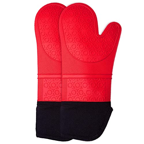 long-oven-gloves Silicone Oven Gloves, Sopito Heat Resistant Silico