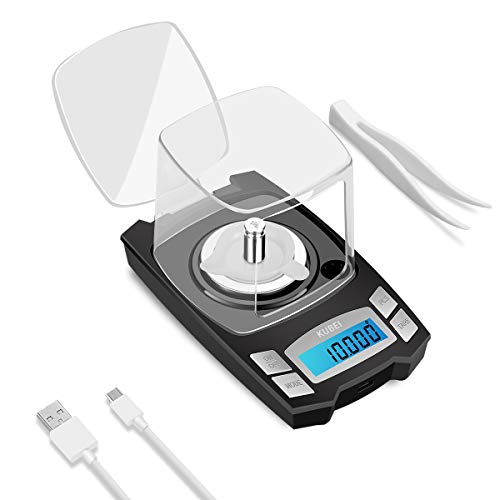 microgram-scales KUBEI USB Rechargeable Digital Milligrams Scale 10