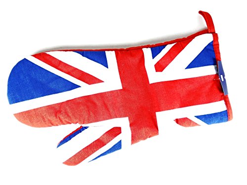 novelty-oven-gloves Oven Gauntlet - Union Jack, Single Oven Glove with