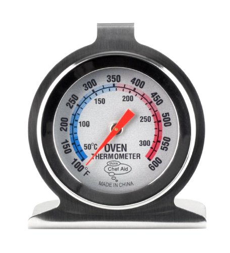 oven-thermometers Chef Aid Stainless Steel Oven Thermometer for use
