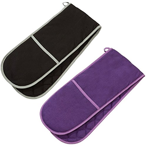 purple-oven-gloves Prime Homewares® Plain Colour Double Oven Gloves,