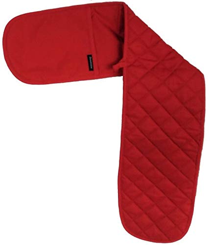 red-oven-gloves Plain and Simple Quilted Oven Glove 100% Cotton in