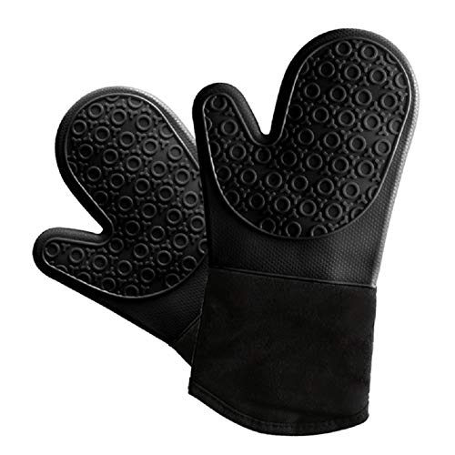 rubber-oven-gloves BIGTO Oven Glove Heat Resistant Silicone Shell Kit