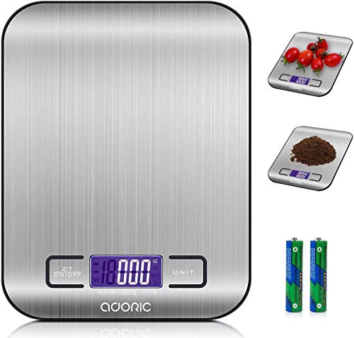 small-digital-scales ADORIC Digital Kitchen Scales, Professional Electr