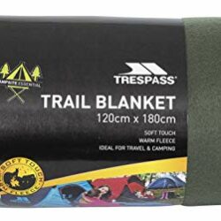the-best-travel-blankets Trespass SNUGGLES Travel Blanket, 120 cm;,Olive
