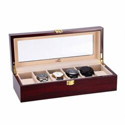 the-best-watch-box-for-men Watch Display Storage Box Jewelry Collection Case Organiser Holder for Men Wooden