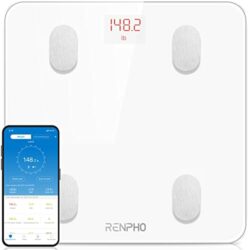 the-best-bathroom-scales-for-bmi-and-body-fat Scales for Body Weight, RENPHO Smart Body Fat Scale Digital Bathroom Weight Bluetooth Scales, 13 Body Composition Analyzer Fitness Track Monitor with Smart App for BMI, BMR, Muscle Mass, White