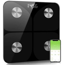 the-best-digital-bathroom-scales Scales for Body Weight - Smart Body Fat Scales Composition Analyzer Monitor, High Precision Measuring for BMI, Visceral Fat, Muscle, Body Age etc, Smart APP for Fitness Tracking(Black)