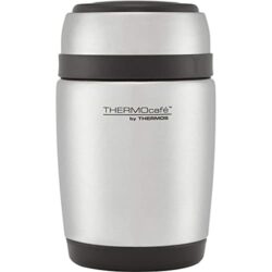 the-best-food-thermos Thermos 190525 Curved Stainless Steel Food Flask with Spoon, 400 ml