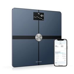 the-best-smart-bathroom-scales Withings Body+ - Wi-Fi Body Composition Smart Scale, Body Fat Monitor, BMI, Muscle Mass, Water Measurement, Digital Weight Bathroom Scale, Sync App Via Bluetooth or Wi-Fi