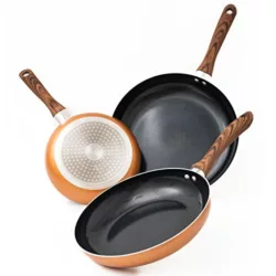 best-copper-pans Nuovva Set of 3 Copper Pans