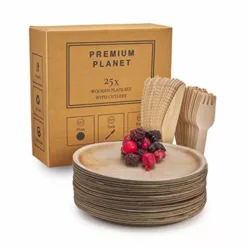 best-disposable-plates Premium Planet Disposable Plates Set with Cutlery