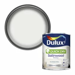 best-paint-for-doors Dulux Quick Dry Satinwood Paint For Wood And Metal