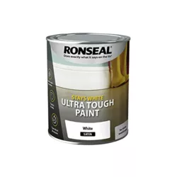 best-satinwood-paint Ronseal Stays White Ultra Tough Satin Paint