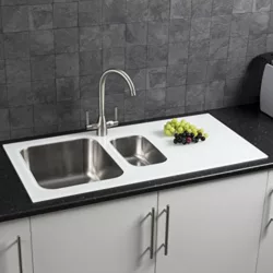 best-stainless-steel-sinks SAUBER Modern Stainless Steel Kitchen Sink