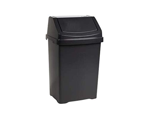 black-kitchen-bins M1SS 8L/25L/50L Litre Plastic Swing Bin Waste Recy
