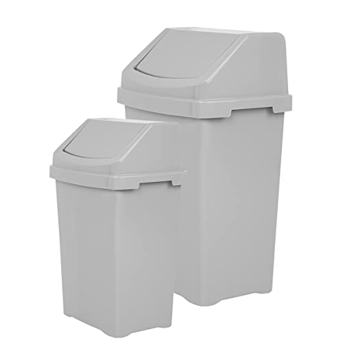 grey-kitchen-bins JMS we create smile [Set of 2] 25L + 50L Plastic S