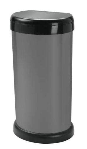 grey-kitchen-bins KetoPlastics 42L 42 litre KITCHEN BIN MODA TOUCH T
