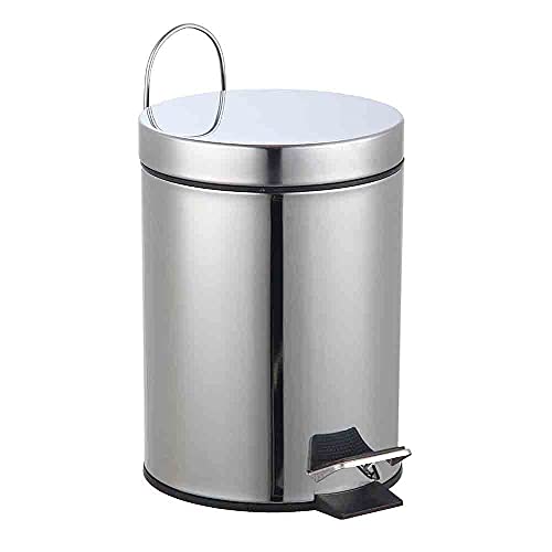 small-pedal-bins Lewis's 3L Or 5L Stainless Steel Pedal Bin With So