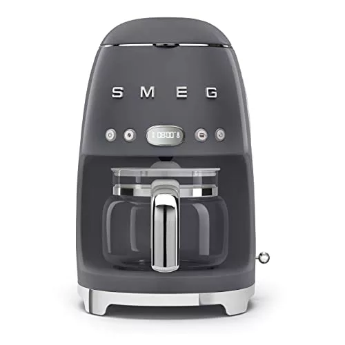 grey-coffee-machines Smeg DCF02GRUK Drip Coffee Machine, Auto-Start Mod