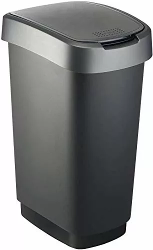 50l-kitchen-bins Rotho Twist waste bin 50l with lid, plastic (PP) B