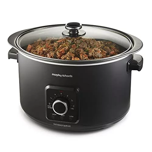 6-5l-slow-cookers Morphy Richards 6.5L Easy Time Slow Cooker, Automa