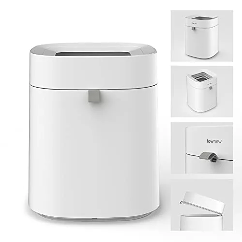 automatic-bins Townew 16L White Small Automatic Rechargeable Smar