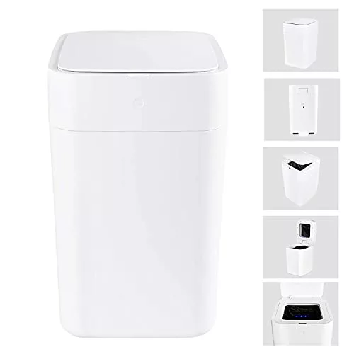automatic-bins Townew White Square 15L USB Rechargeable Smart Bin