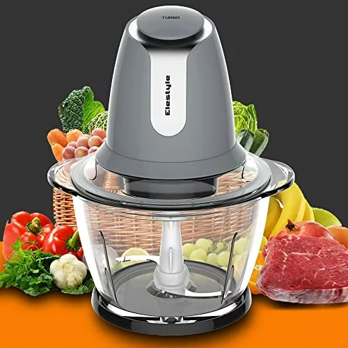 compact-food-processors ELESTYLE Vegetable Chopper Electric, Meat Grinder,