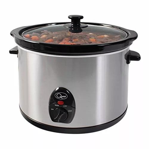 compact-slow-cookers Quest 35280 Slow Cooker / 5 Litres/Compact Stainle