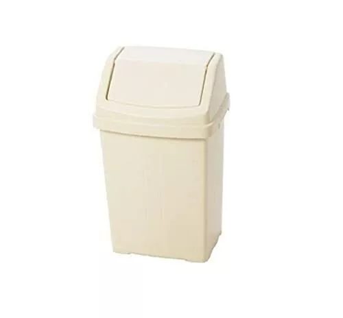 cream-kitchen-bins Optimal Products Plastic Swing Bin 50 15 25 8 Litr