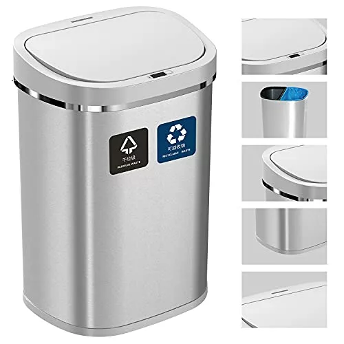 double-kitchen-bins 9stars 80l Dual Kitchen Bin For Waste & Recycling