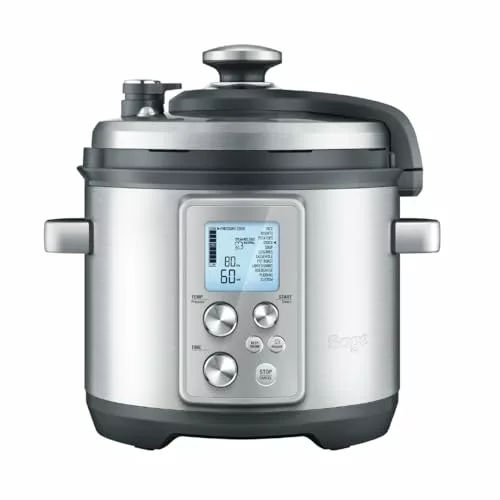 double-slow-cookers Sage the Fast Slow Cooker Pro Silver BPR700BSSUK
