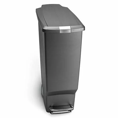 grey-kitchen-bins simplehuman CW1363 40L Slim Recycling Kitchen Peda