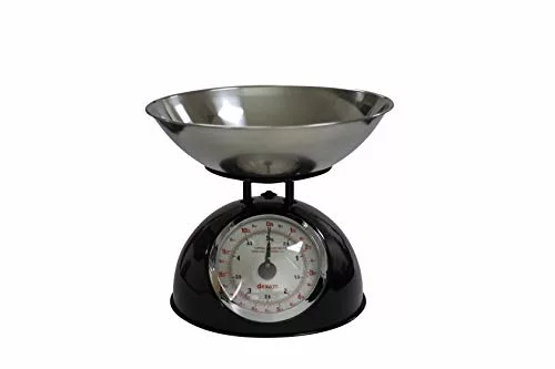 retro-kitchen-scales Dexam Mechanical Scales with Stainless Steel Bowl