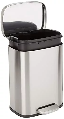 rubbish-bins Amazon Basics Rectangular Trash Can, 12 Litre/3.1