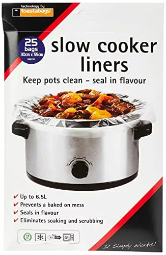slow-cooker-bags Toastabags Slow Cooker Liner (Pack of 25) Transpar