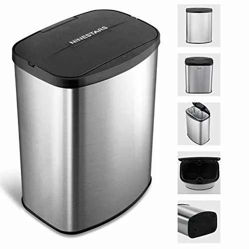 small-kitchen-bins 9stars Smart Trash Can - Hands Touch Free Kitchen