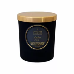 best-scented-candles Shearer Candles Amber Noir Scented Jar Candle with Gold Lid, Black