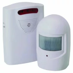 best-home-security-sensor-alarms CPVAN Motion Sensor Alarm with Siren, Remote Control Wireless Infrared DIY PIR Motion Detector Burglar Alarm System -125dB-Battery Operated- Indoor Ideal of Shop/Office/Home Security-CP2