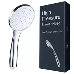 best-shower-heads Shower Head High Pressure with Filter - YEAUPE Handheld Water Saving 6 Modes Shower Heads for Hard Water Low Water Pressure with Anti-limescale Silicone Nozzles(Shower Head Without Hose), Chrome
